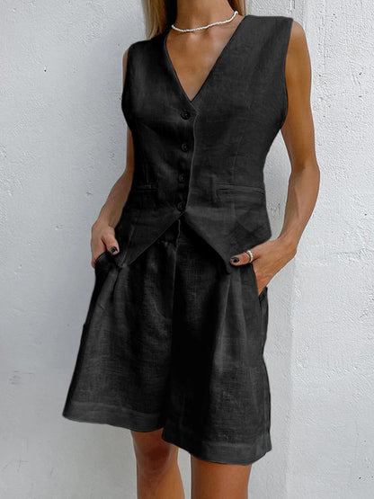 Ensemble Paros Cover Up Deux Pièces : Short & Surchemise