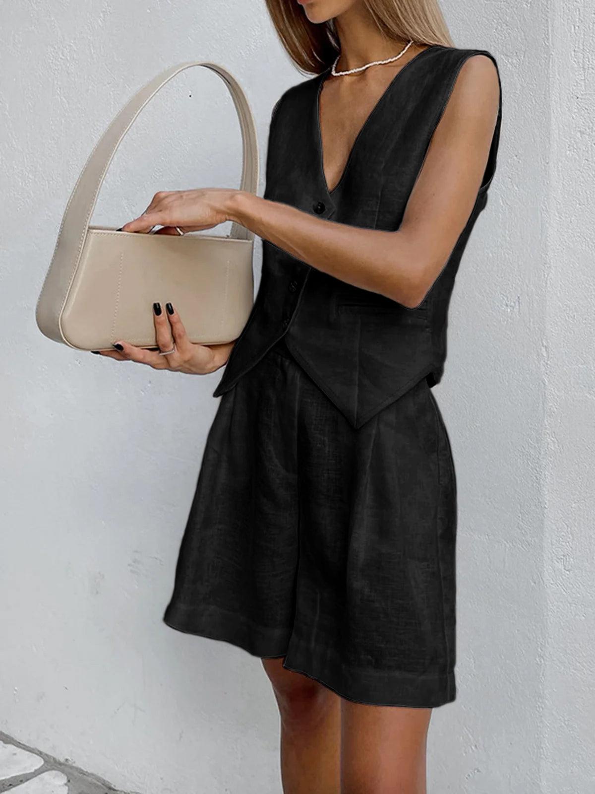 Ensemble Paros Cover Up Deux Pièces : Short & Surchemise