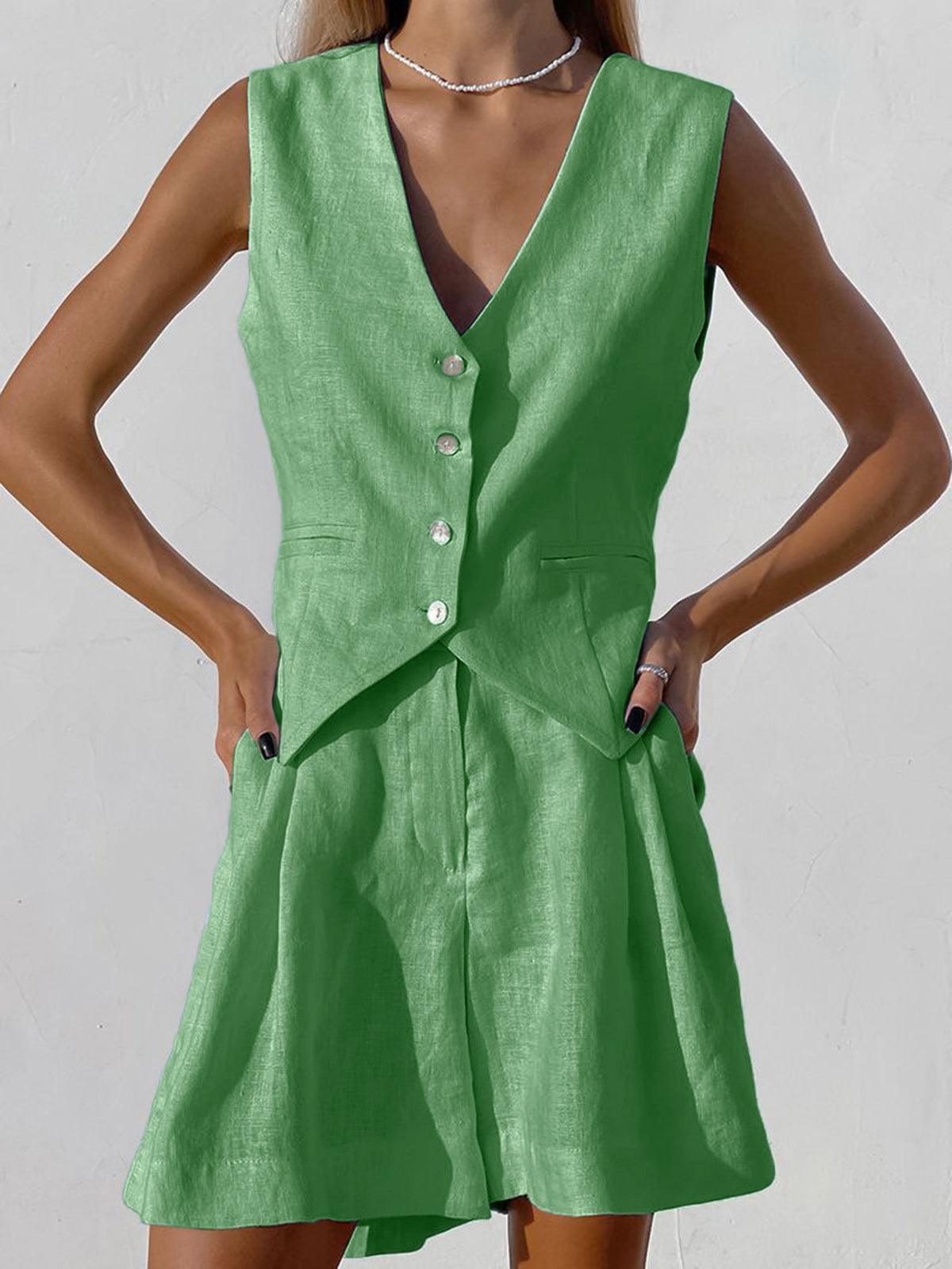 Ensemble Paros Cover Up Deux Pièces : Short & Surchemise