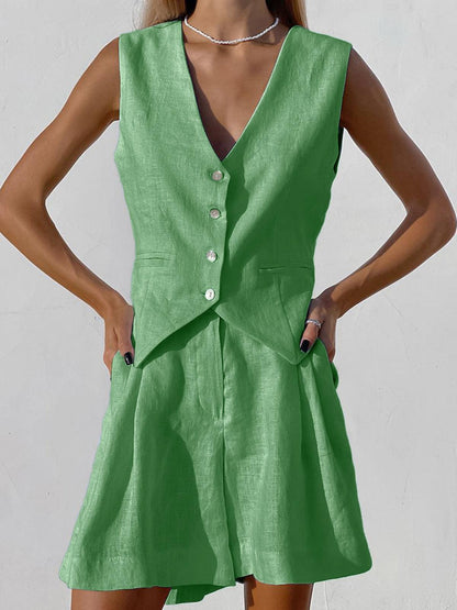 Ensemble Paros Cover Up Deux Pièces : Short & Surchemise